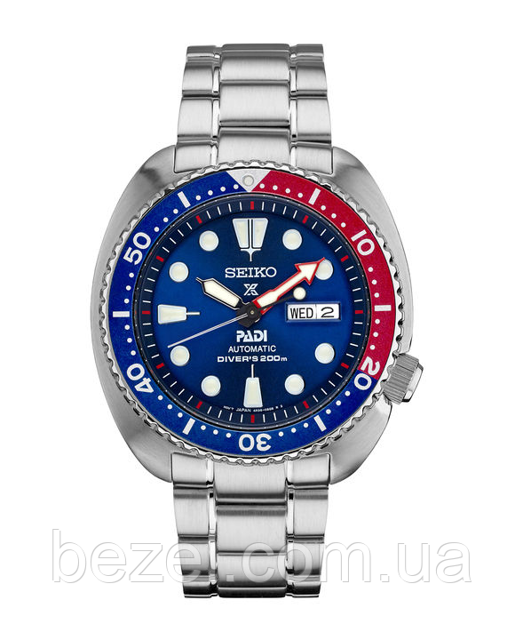 Чоловічі механічні годинники Seiko SRPA21 Padi Prospex Pepsi Сейко годинники механічні з автозаводом