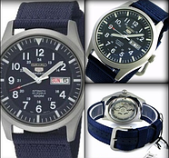 Чоловічі механічні годинники Seiko 5 Automatic SNZG11K1 Сейко годинник механічний з автоматичним заводом, фото 4
