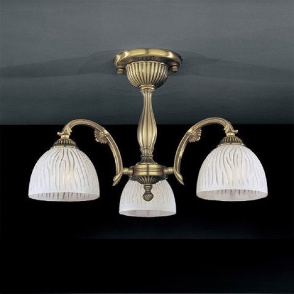 Стельовий світильник RECCAGNI ANGELO PL 5670/3 бронза/білий