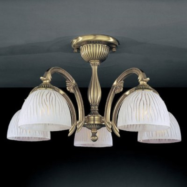 Стельовий світильник RECCAGNI ANGELO PL 5670/5 бронза/білий