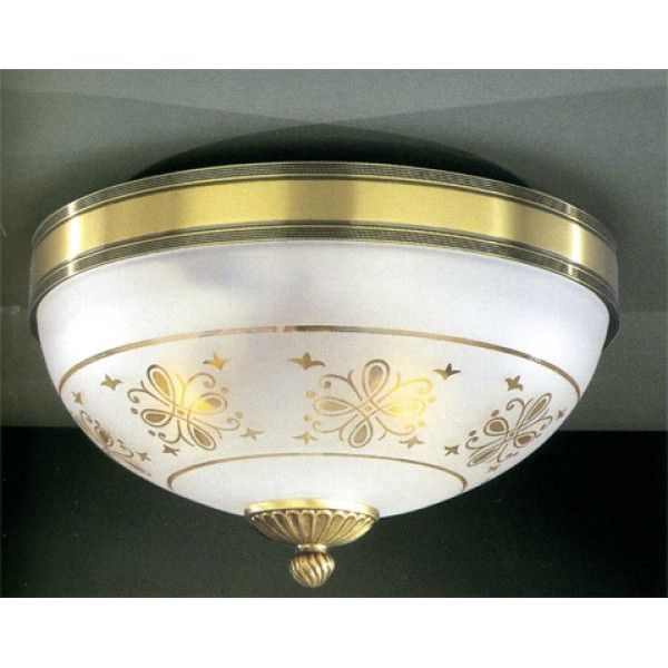 Стельовий світильник RECCAGNI ANGELO PL 6002/3 бронза/serigrafia