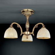 Стельовий світильник RECCAGNI ANGELO PL 5770/3 золото/жовтий