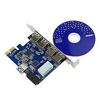 PCIe USB3.0 VLI xHCI Контроллер 4 + 1 + 20 pin