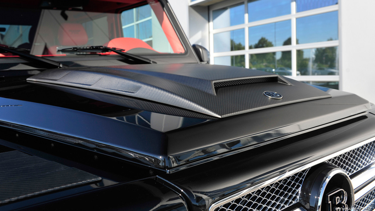 Повітрозабірник накладка на капот Mercedes G W463 стиль Brabus (скловолокно)