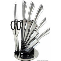 Набор кухонных ножей 8шт, стальное лезвие, ножницы для рыбы Royalty Line RL-KSS600 8 предметов
