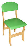 Стілець фанерний "Фантазія" частково фарбований, №3 для дитсадка та школи