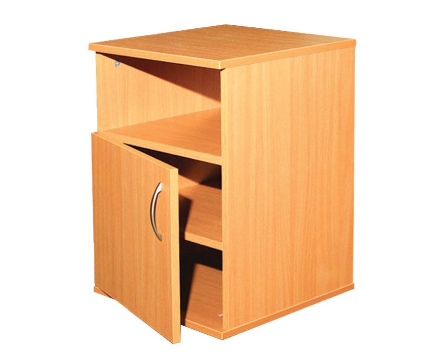 Тумбочка на регульованих ніжках з дверцятами та нішою