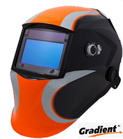 Зварювальна маска Хамелеон Gradient W 997 чорно-оранж. професійна з 4 сенсорами