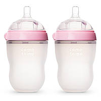 Набір антиколікових пляшечок по 250 ml (Pink) — Comomo