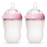 Набір антиколікових пляшечок по 250 ml (Pink) — Comomo