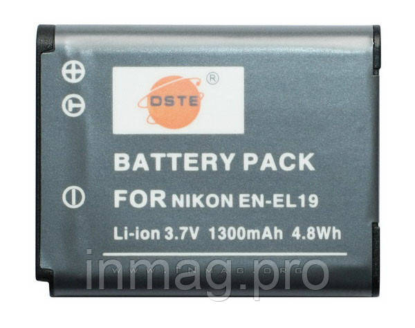 Акумулятор для фотоапарата Nikon EN-EL19, 1300 mAh