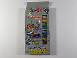 Олійна пастель 12 кольорів "МУЛЬТЯШКИ"