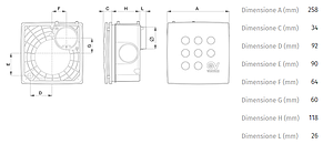 Вентилятор для ванної Vortice VORT Quadro Micro 100 I, фото 3