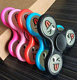 Spinner, Хенд спінер фосфорний смайлик, фото 2