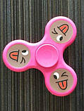 Spinner, Хенд спінер фосфорний смайлик, фото 3