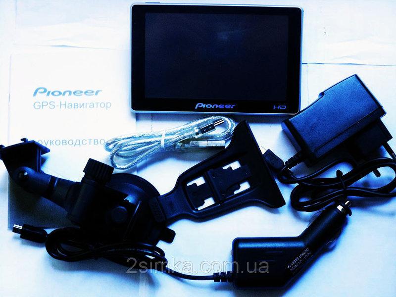 5" GPS-навігатор Pioneer HD — 4Gb+FMT