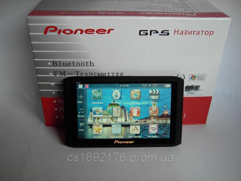 5" GPS навигатор Pioneer HD - 4Gb+AV-in+BT+FMT