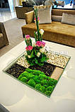 Стіл зі вставками зі стабілізованих рослин і моху, F1, фото 3
