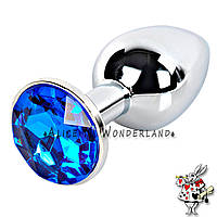 Анальная пробка Пробка с кристаллом металлическая цветной кристалл пробка анальная для анала