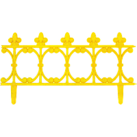 Забор декоративный "Корсика" набор 3 шт. (1,53 м) желтая