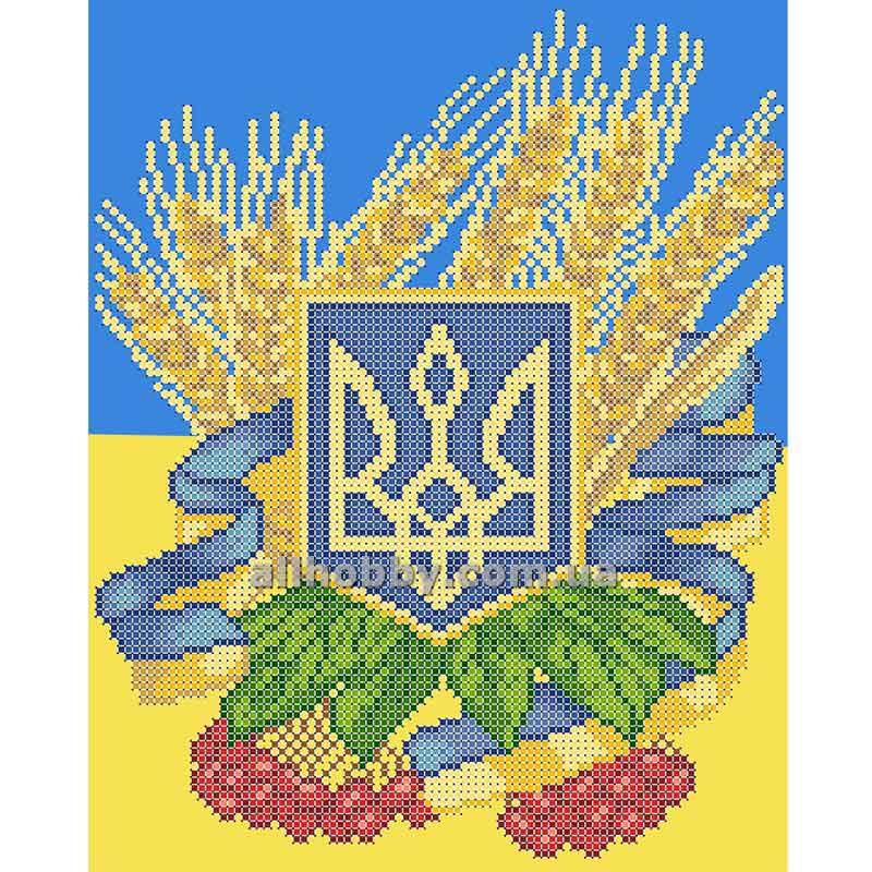 Схема для вишивання бісером символіка України Біса4-66 (А4), фото 1