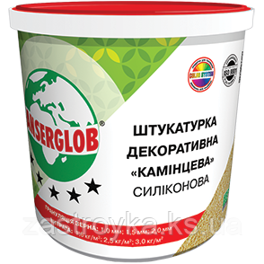 Штукатурка декоративна ANSERGLOB СИЛІКОНОВА «КАМІНЦЕВА» біла, 25 кг