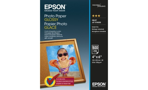 Бумага Epson 100mmx150mm Glossy Photo Paper, 500л - фото 1 - id-p549694053