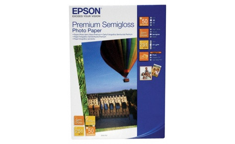 Бумага Epson 100mmx150mm Premium Semiglossy Photo Paper, 50л., фото 1