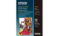 Бумага Epson 100mmx150mm Value Glossy Photo Paper 20 л.