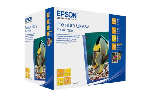 Бумага Epson 130mmx180mm Premium Glossy Photo Paper, 500л. - фото 1 - id-p549694062