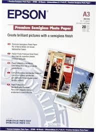 Бумага Epson A3 Premium Semigloss Photo Paper, 20л., фото 1
