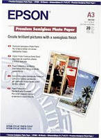 Бумага Epson A3 Premium Semigloss Photo Paper, 20л.