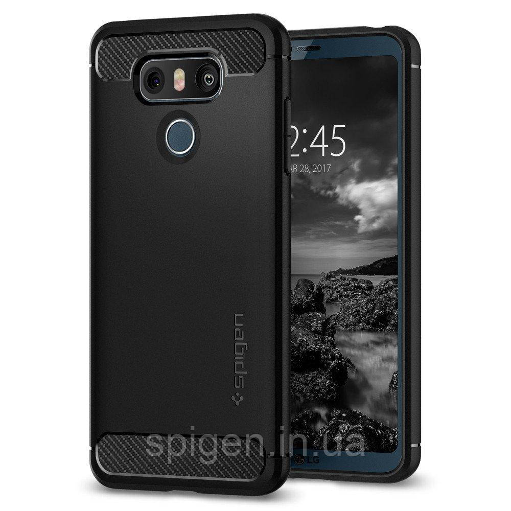 Чохол Spigen Rugged Armor / Piano Black™ Armor для LG G6, Blacк