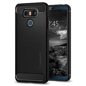 Чохол Spigen Rugged Armor / Piano Black™ Armor для LG G6, Blacк