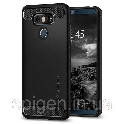 Чохол Spigen Rugged Armor / Piano Black™ Armor для LG G6, Blacк, фото 1