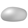 Перлина неправильної форми Preciosa (Чехія) 11х9.5 мм, Light Grey