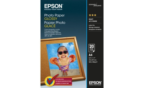 Папір Epson A4 Glossy Photo Paper, 20 л., фото 1