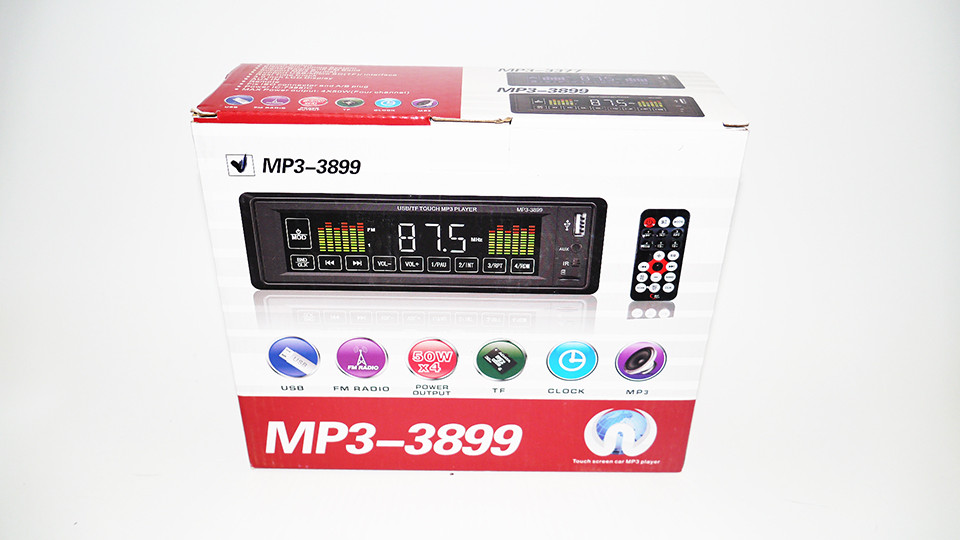 Автомагнітола 3899 ISO — MP3 Player, FM, USB, SD, AUX сенсорна магнітола