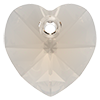 Кришталеві підвіски серце Preciosa (Чехія) 18 мм, Crystal Velvet