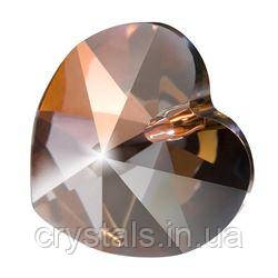 Хрустальні підвіски серце Preciosa (Чехія) 18 мм, Crystal Venus