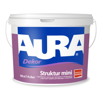 Aura Dekor Struktur mini 9,5 л - фасадна фарба мелкоструктурная