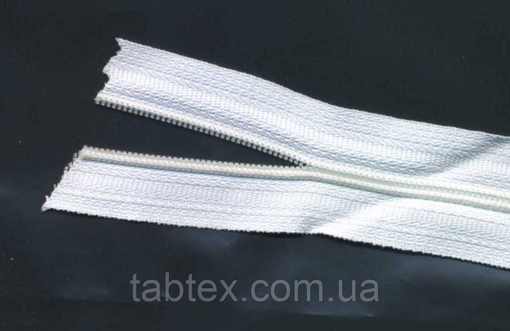 Змійка нейлон рулонна 200ярдов.№5 біла, фото 1