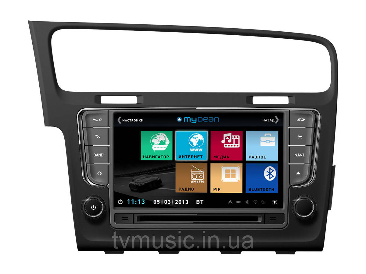 Штатна автомагнітола MyDean 3257-Z (VW Golf 7)