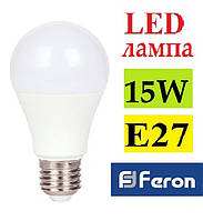 Светодиодная лампа 15W Е27 Feron LB-705 LED А60 4000K, 6400К