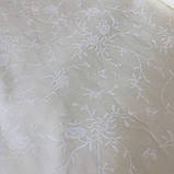 Поплін Люкс із ніжною білою гілочкою на кремовому тлі, ш. 220 см, фото 3