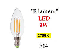 Светодиодная лампа "Filament" Feron LB-58 4W E14