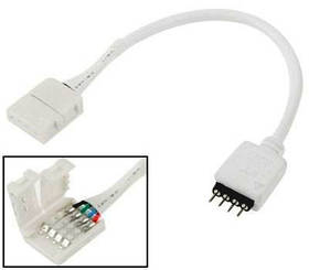 Конектор RGB LED стрічки затискач 4pin+провід+вилка 4pin