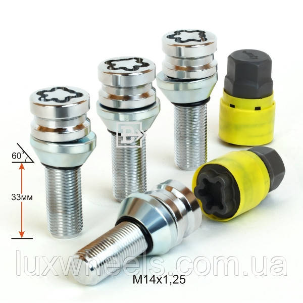 Комплект болтів секр. M14X1,25X33