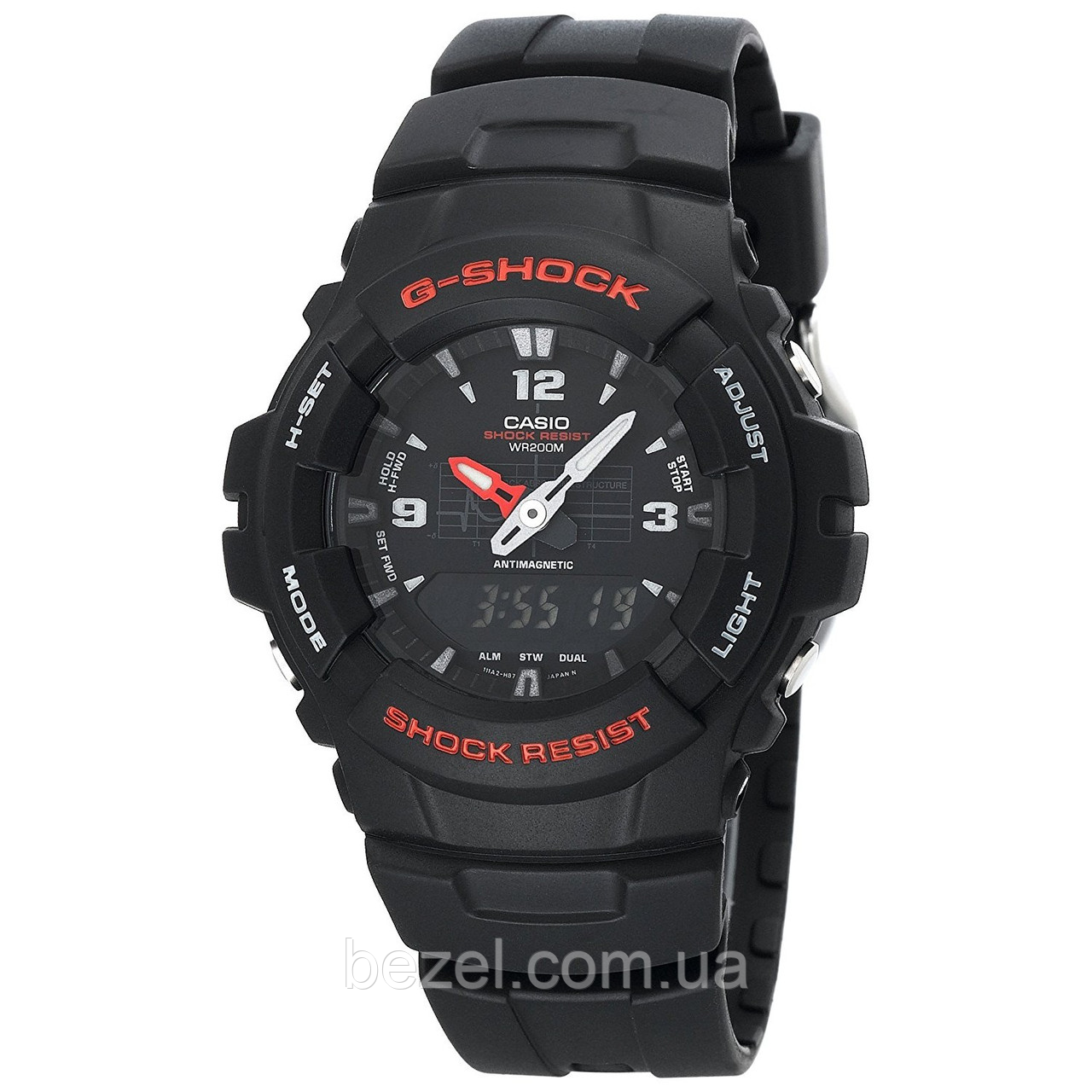 Чоловічий годинник Casio G-Shock G100-1BV Касіо удароміцні японські кварцові