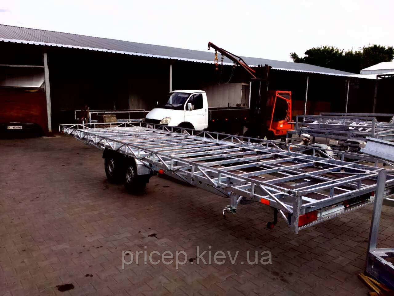 Причіп платформа автовоз від виробника 8 м х 2,45 м. Ресора. Гальма на задню вісь., фото 1